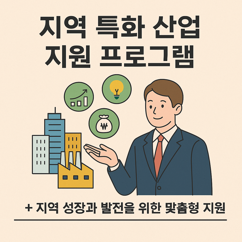 지역 특화 산업 지원 프로그램 포스터 이미지