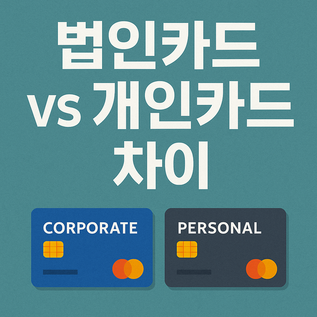 법인카드와 개인카드 차이