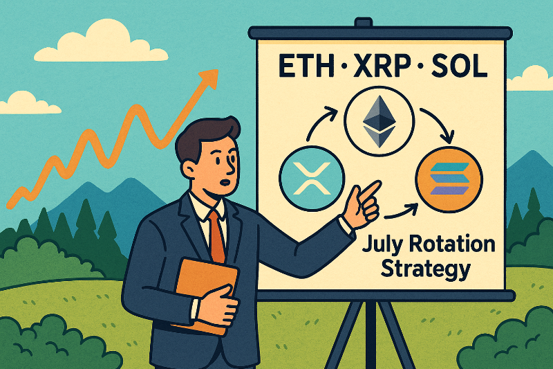 이더리움·XRP·솔라나 7월 순환매 전략