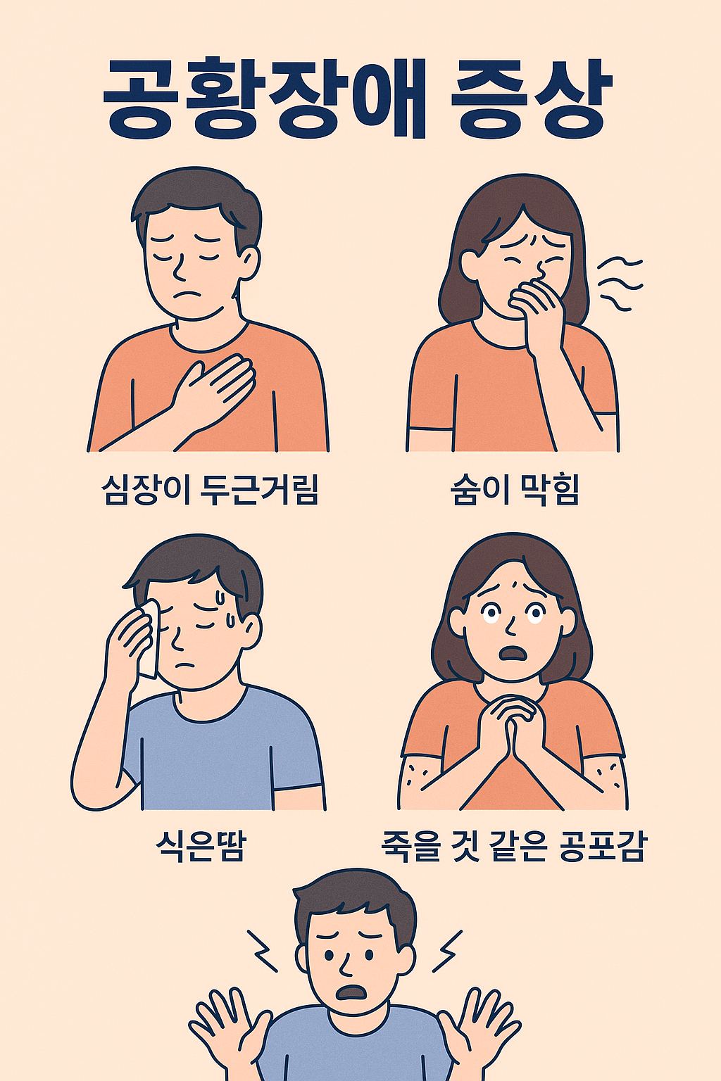 공황장애 증상 이미지