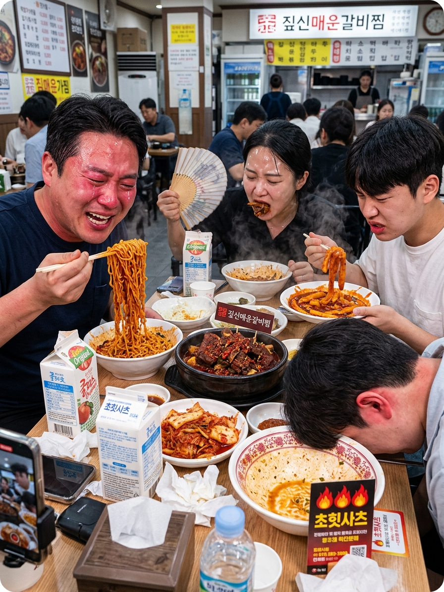밀양 매운맛 축제 AI 이미지