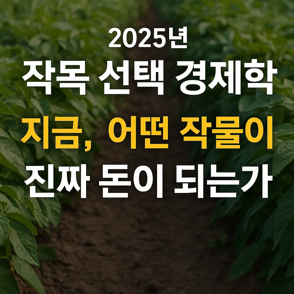농업경제학 : 작목 선택 경제학