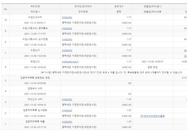 관세청조회