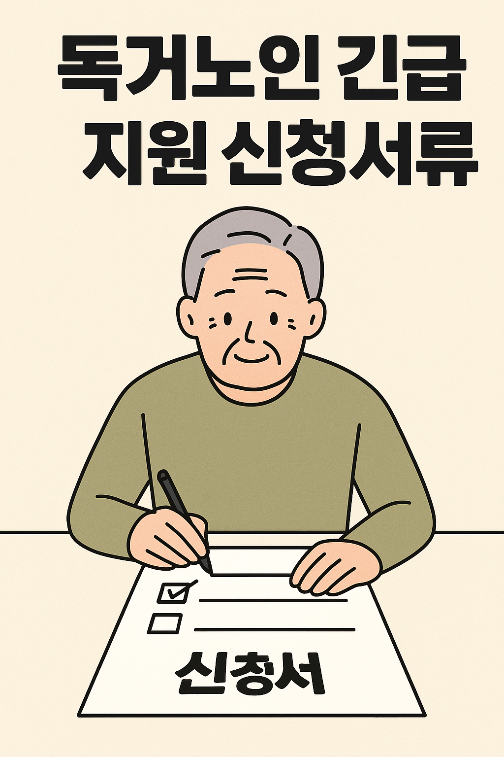 독거노인 긴급지원 대상자 조건