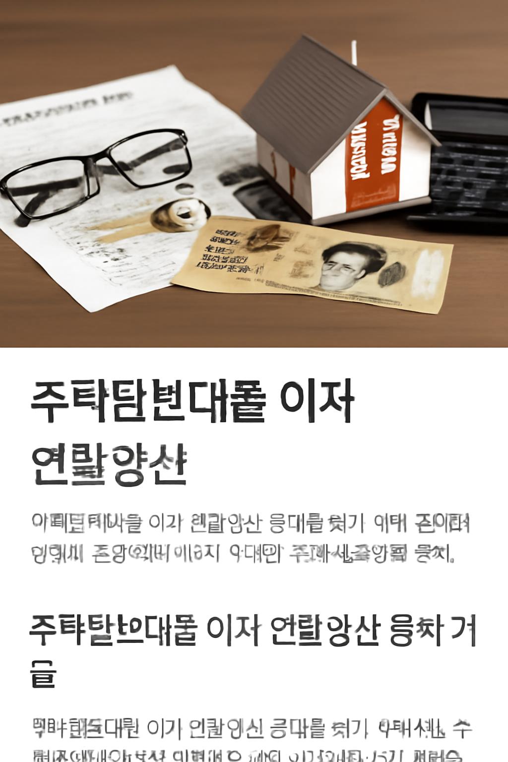 주택담보대출 이자 연말정산