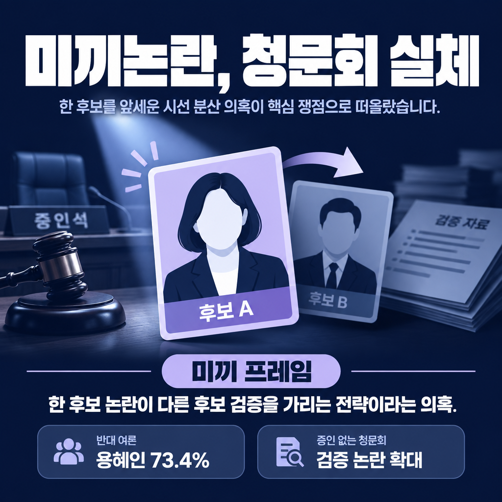 미끼논란, 청문회 실체