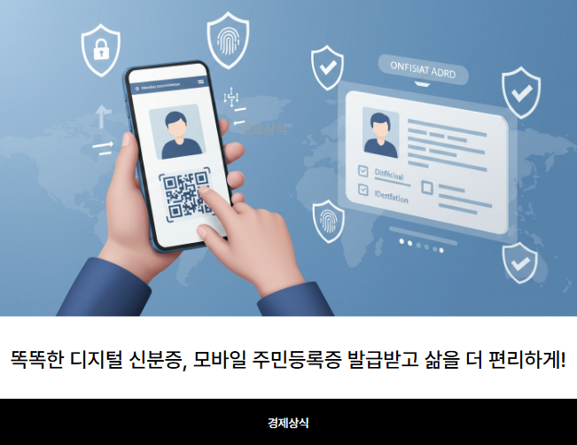 똑똑한 디지털 신분증, 모바일 주민등록증 발급받고 삶을 더 편리하게!