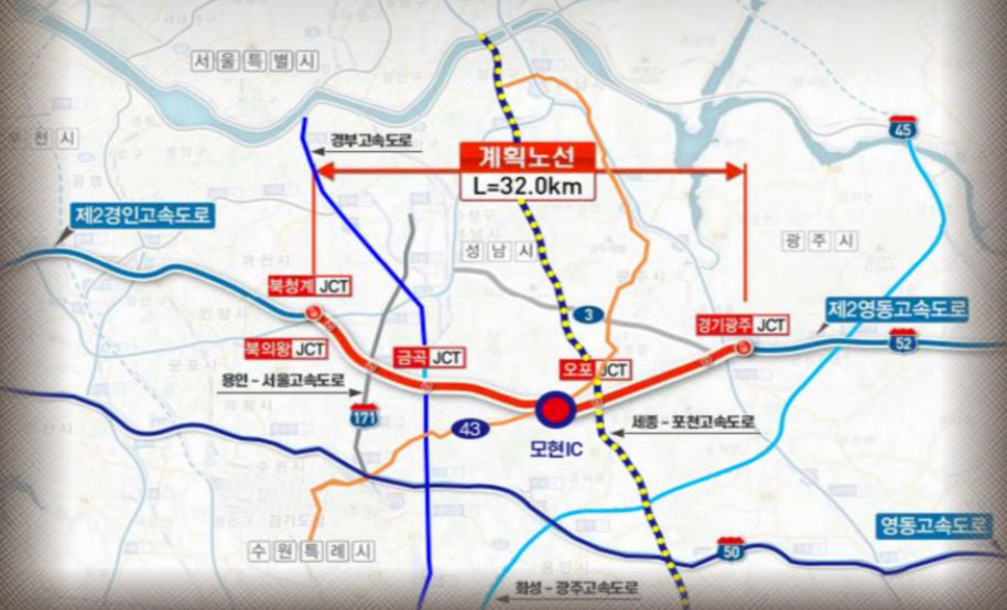 의왕~모현~광주 고속도로 사진