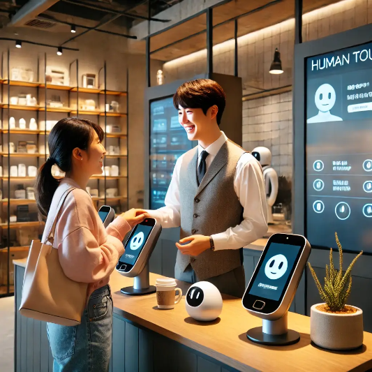 휴먼터치,인간미,AI,피로감,비대면,신뢰,감정교류,복합 경험