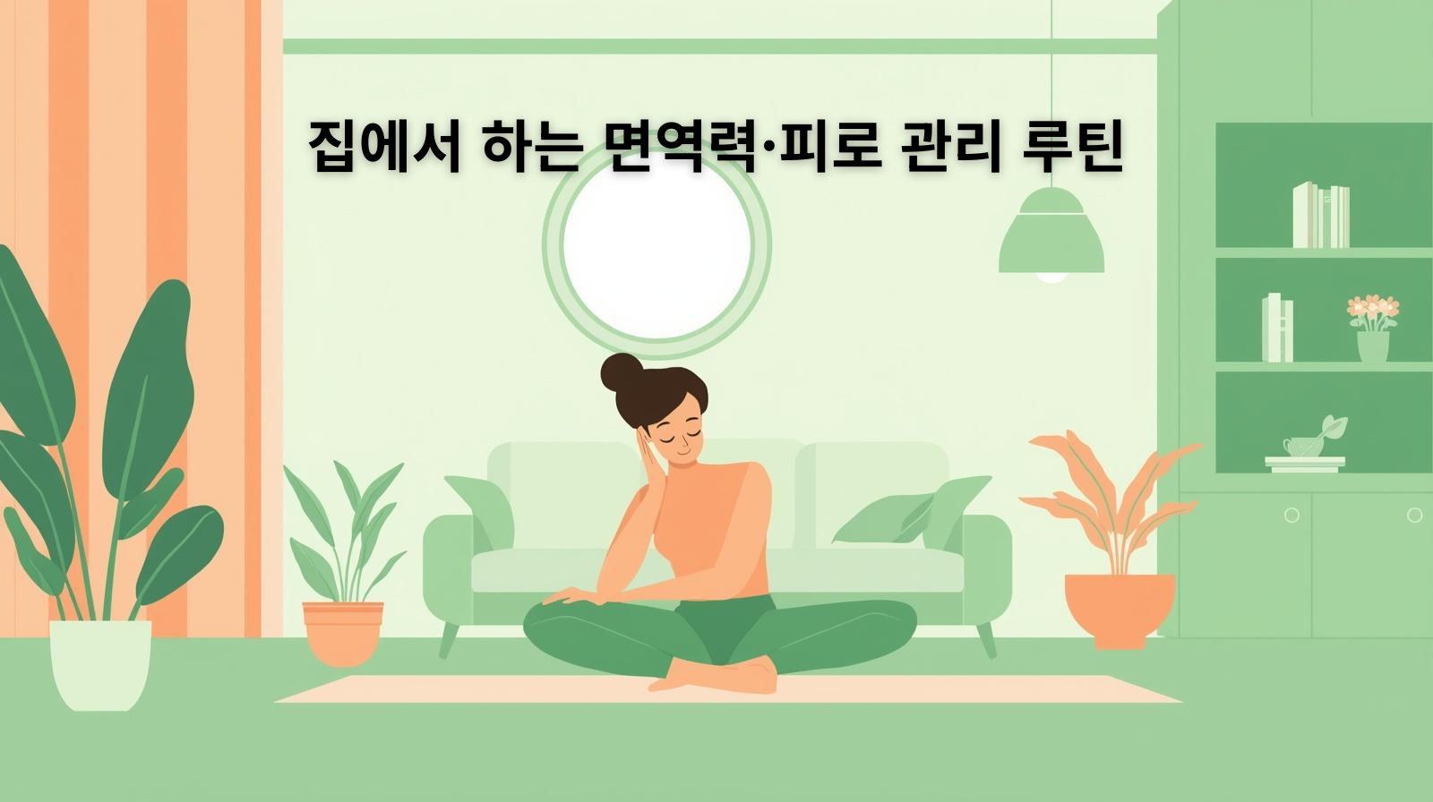 집에서 하는 면역력&middot;피로 관리 5분 루틴