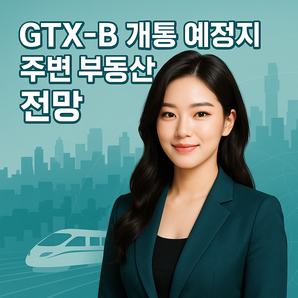 2025년 GTX-B 개통 예정지 주변, 실거주·투자 핵심 전망