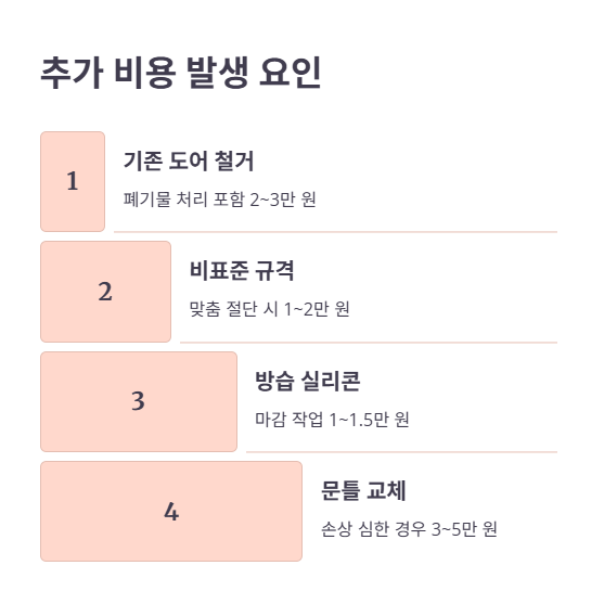 설치 환경에 따른 비용 차이