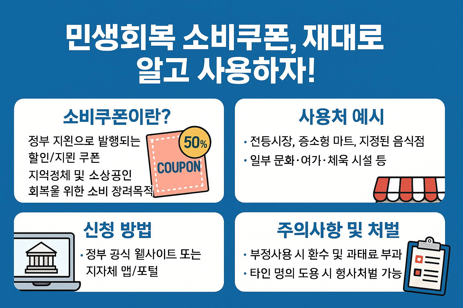 민생회복 소비쿠폰 관련 사진