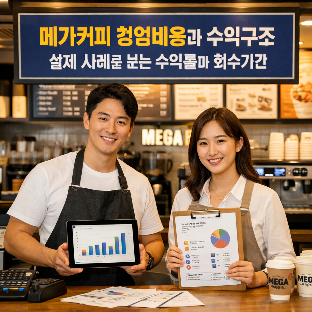 메가커피 창업비용과 수익구조 실제 사례로 보는 수익률과 회수기간