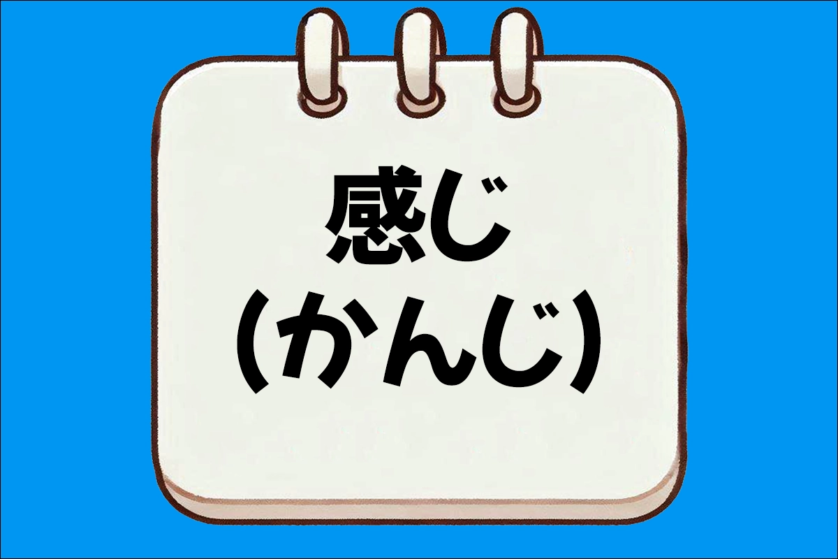 간지 뜻(感じ, かんじ)
