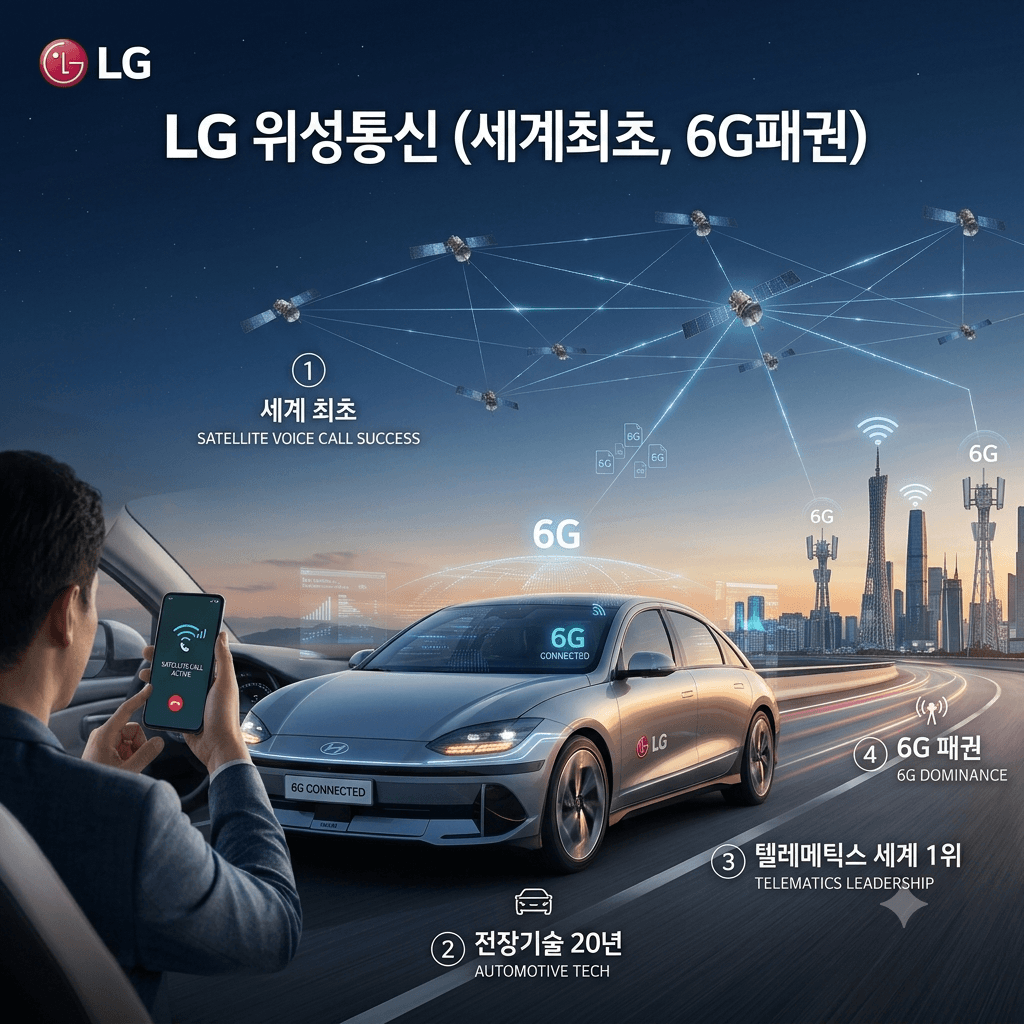 LG 위성통신 (세계최초, 전장기술, 6G패권)