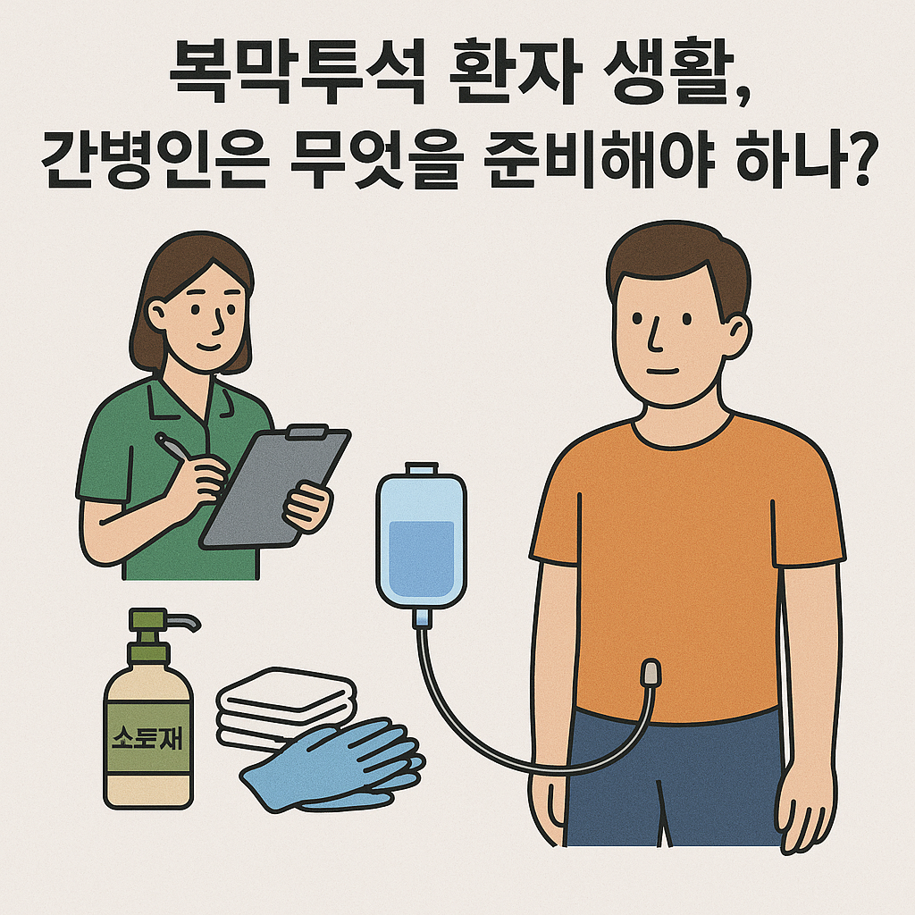 복막투석 환자 생활, 간병인은 무엇을 준비해야 하나?