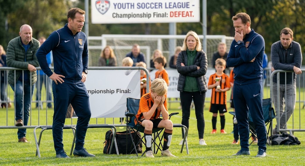 A devastated youth soccer player