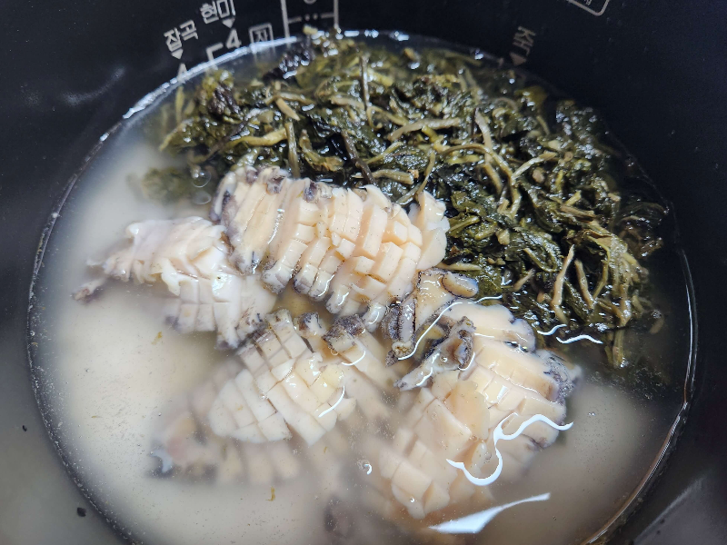 전복 곤드레나물밥