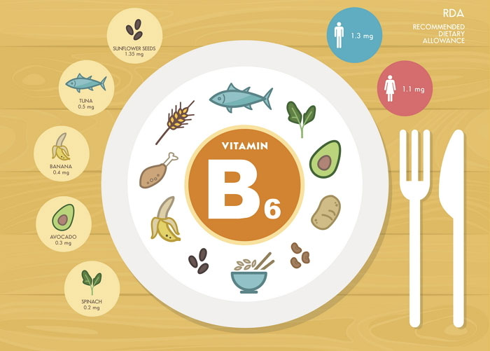 비타민b6-다양한-음식-그림