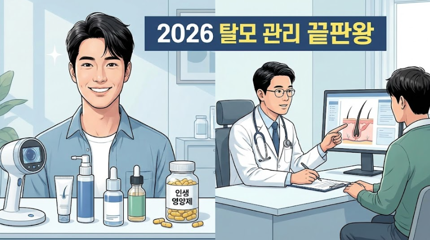 2026 탈모 관리 끝판왕 가이드: 원인별 맞춤 치료법부터 인생 영양제 추천까지