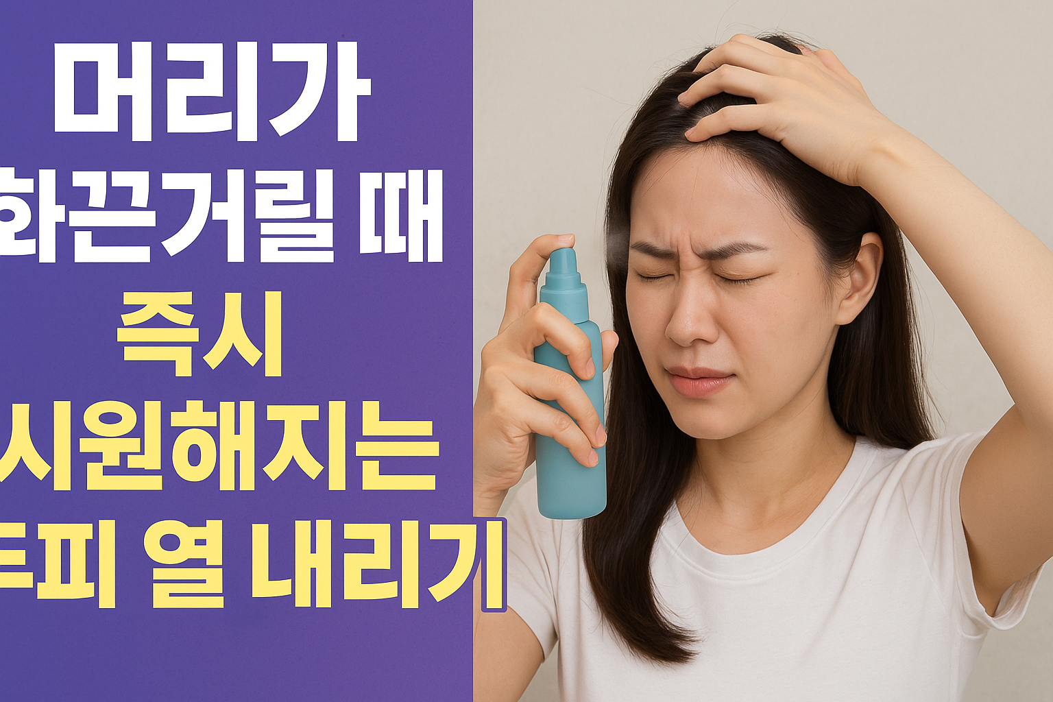 두피 열 내리기