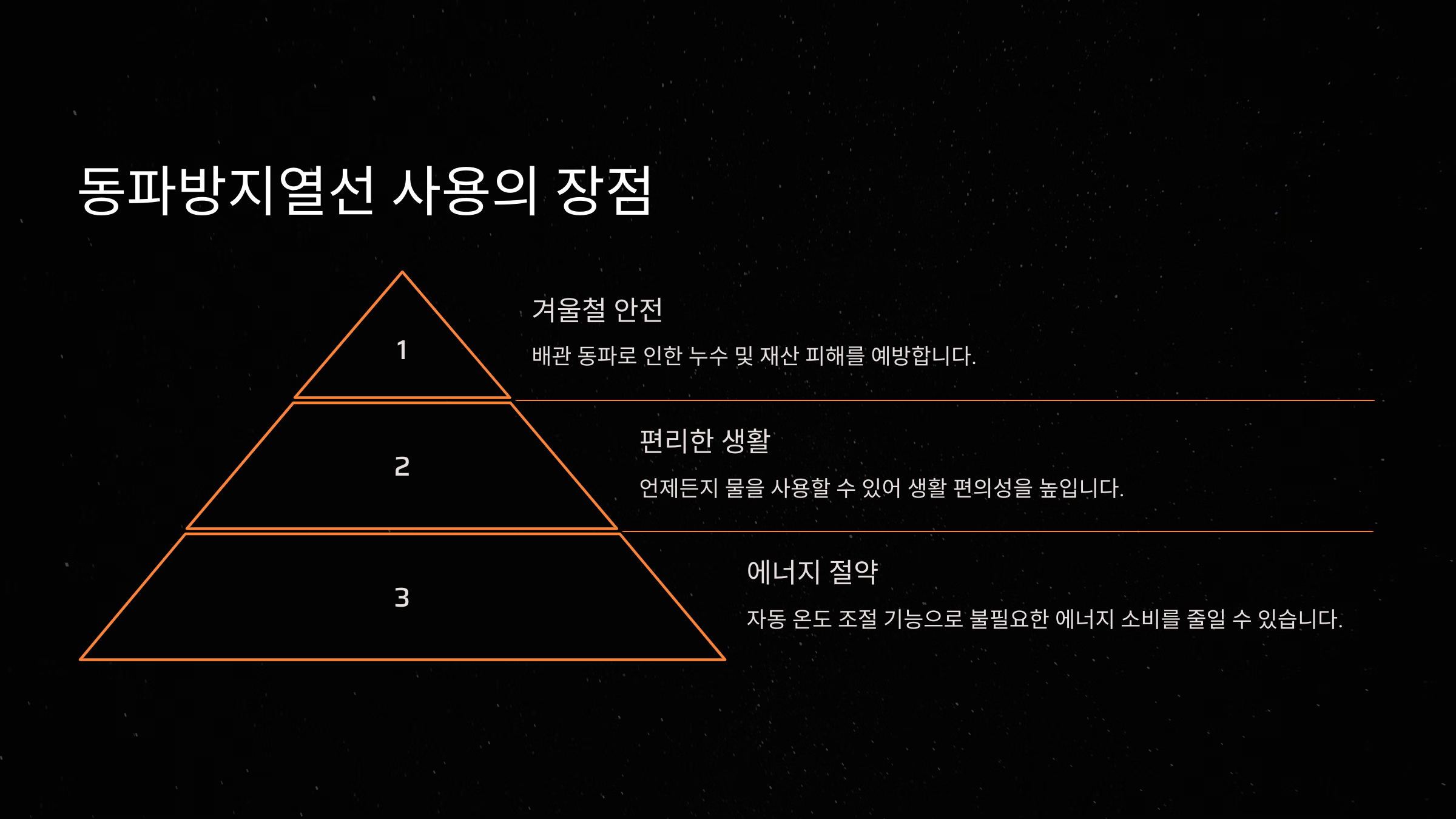 배관 동파 예방의 장점
