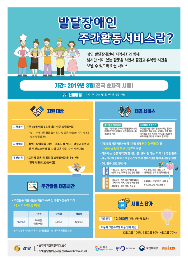 발달장애인 돌봄 국가책임이 더 좋아집니다