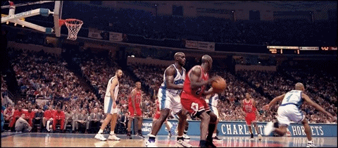 마이클 조던의 신기한 농구 기술들 GIF