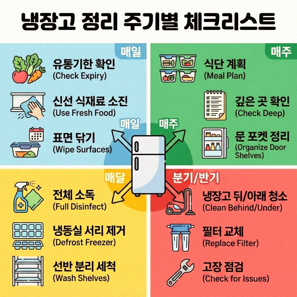 냉장고 음식, 언제 정리해야 가장 좋을까 주기 정하는 꿀팁