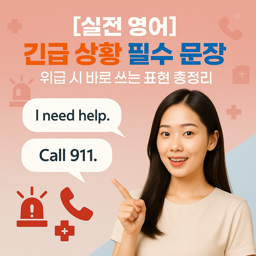 [실전 영어] 긴급 상황 필수 문장 ｜ 위급 시 바로 쓰는 표현 총정리