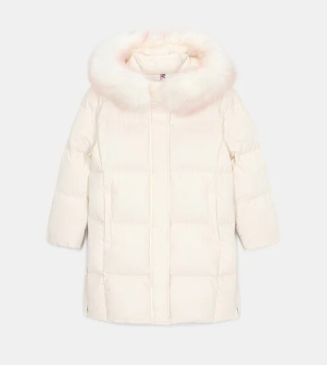 네파키즈 엘리트 여아덕다우자켓 크림