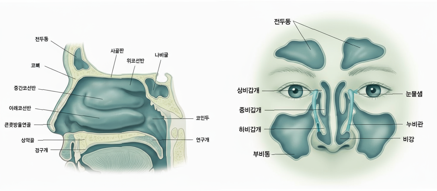 부비동 구조 이미지