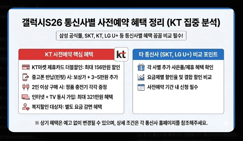 갤럭시S26 사전예약 일정 [2026년 최신] 사은품 혜택 및 예약 성공 전략 7가지