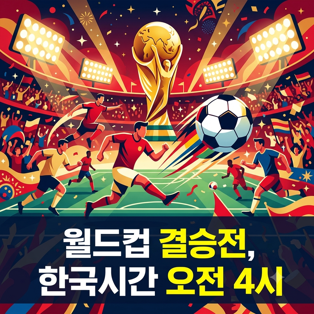 월드컵 결승전 중계시간 안내