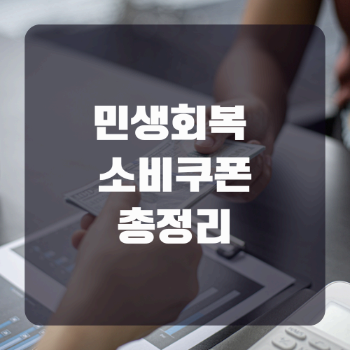 민생회복 소비쿠폰 총정리