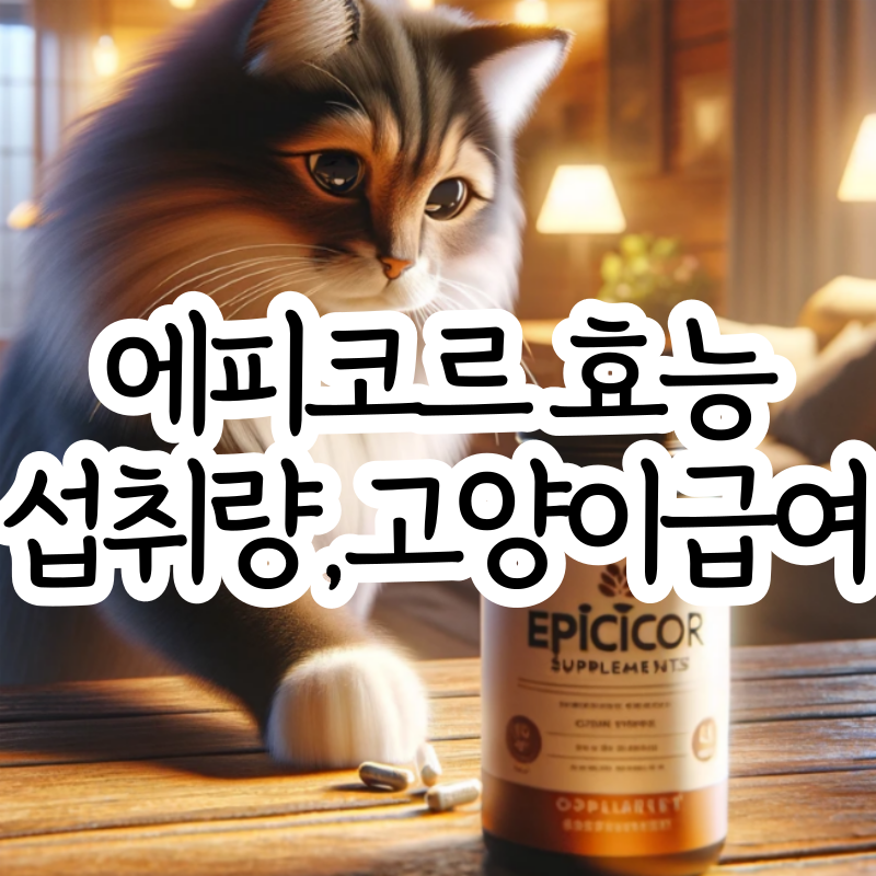 에피코르 효능 부작용 섭취량과 고양이
