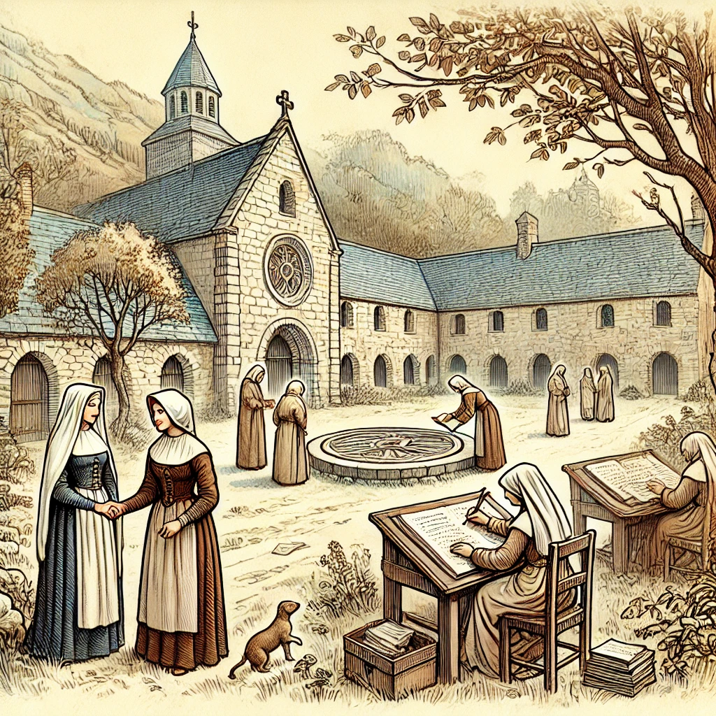 수녀들이 교육과 필사, 약초 재배에 참여