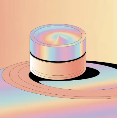 홀로그램 스티커 예시 일러스트