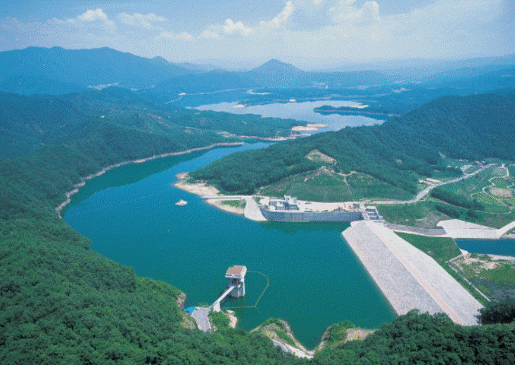 횡성댐 전경 사진