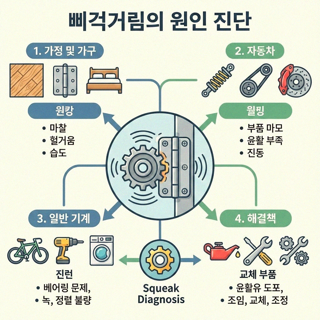 베란다 창문 닫을 때 삐걱거림 윤활제 없이 해결하는 법
