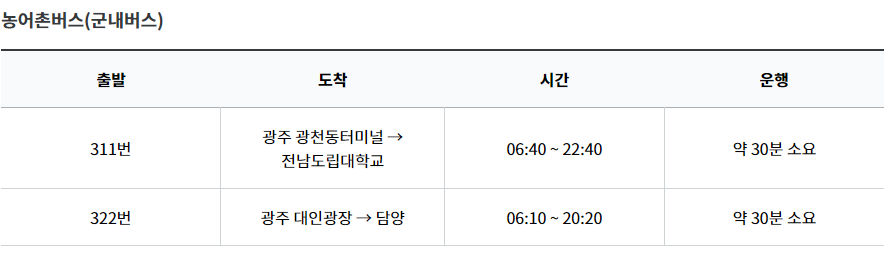 담양대나무축제 기본일정