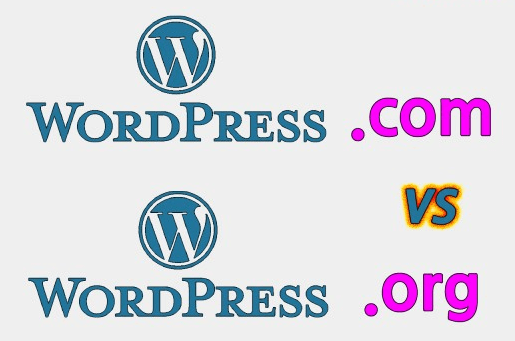 워드프레스 com org 차이 이미지