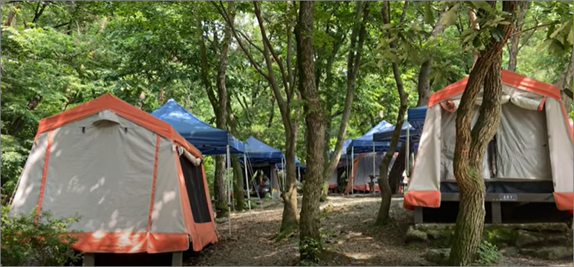 2야영장 텐트