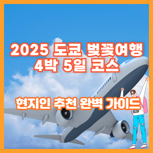 2025 도쿄 벚꽃 여행 4박 5일 코스 – 현지인 추천 완벽 가이드