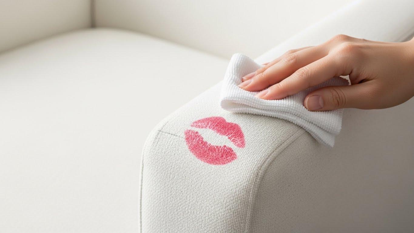 패딩 화장자국 지우기