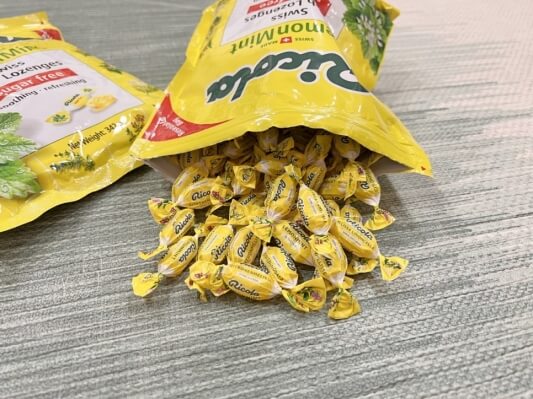 리콜라 캔디 개별 포장 사진