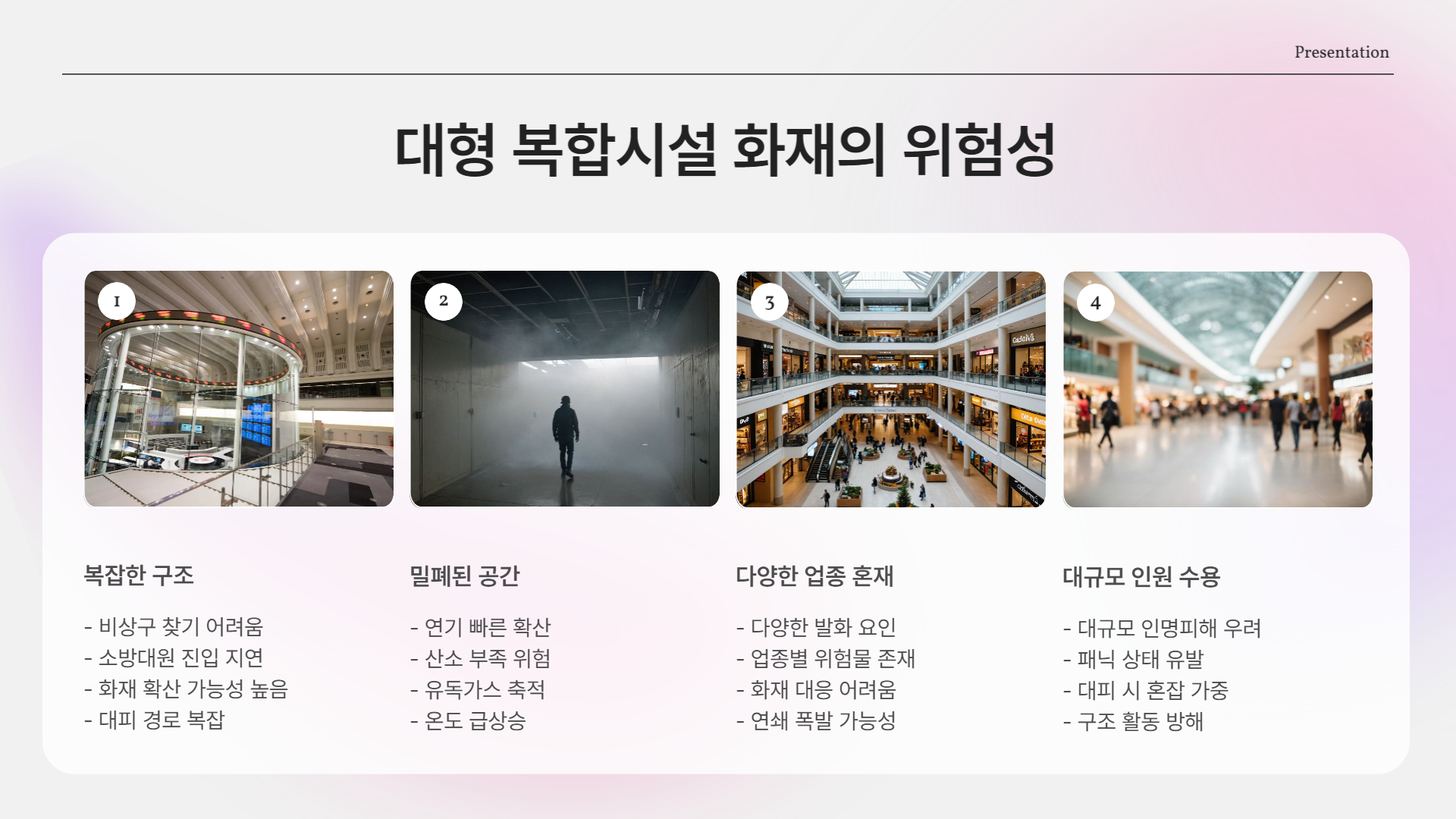 대형 복합시설 화재, 왜 위험할까?