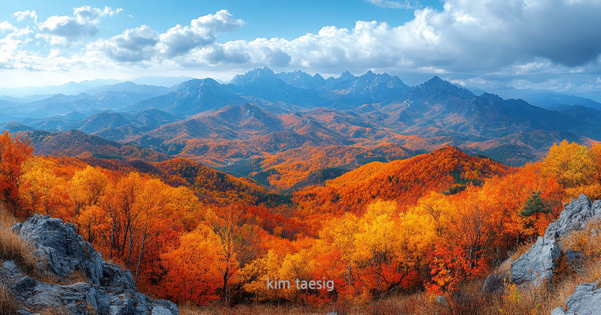 가리왕산의 사계절