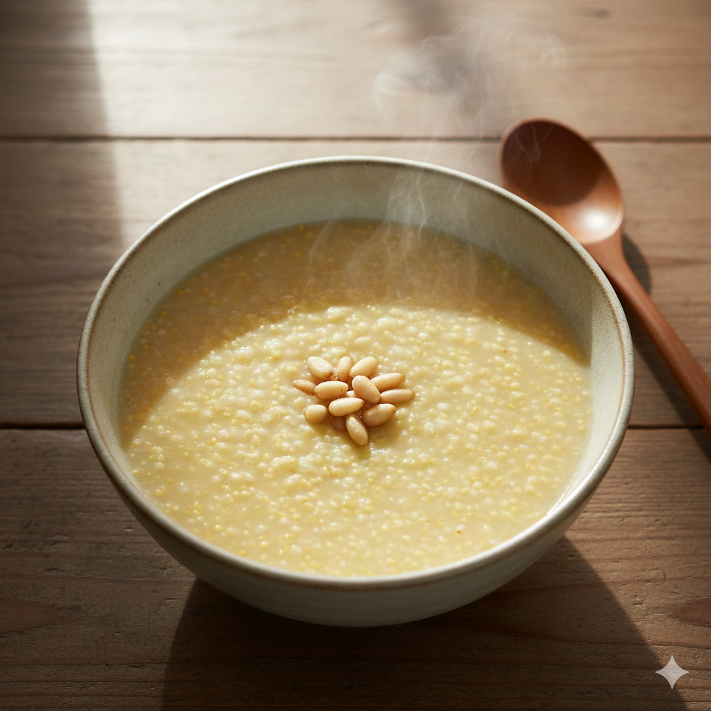 식이섬유가 풍부하여 다이어트와 성인병 예방에 도움을 주는 기장죽